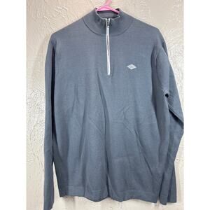 Peter‎ Millar Warmth Quarter Zip Pullover Gray Golf Sweater Mens Size Medium
